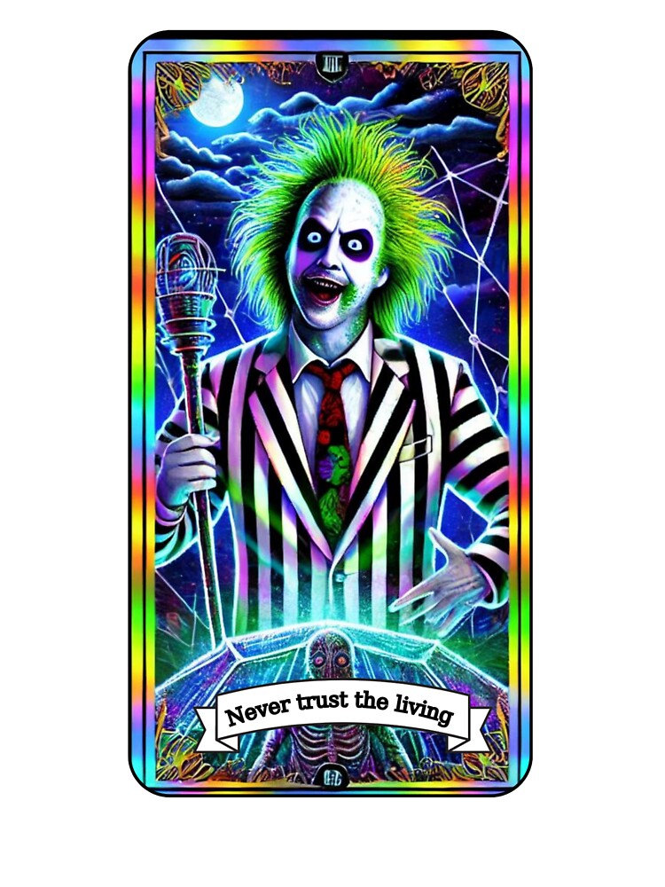 Never trust the living holographic tarot card by KovacsDesigns