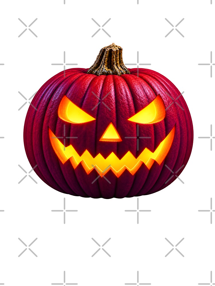 of halloween pumpkin red and purple by natalik2024