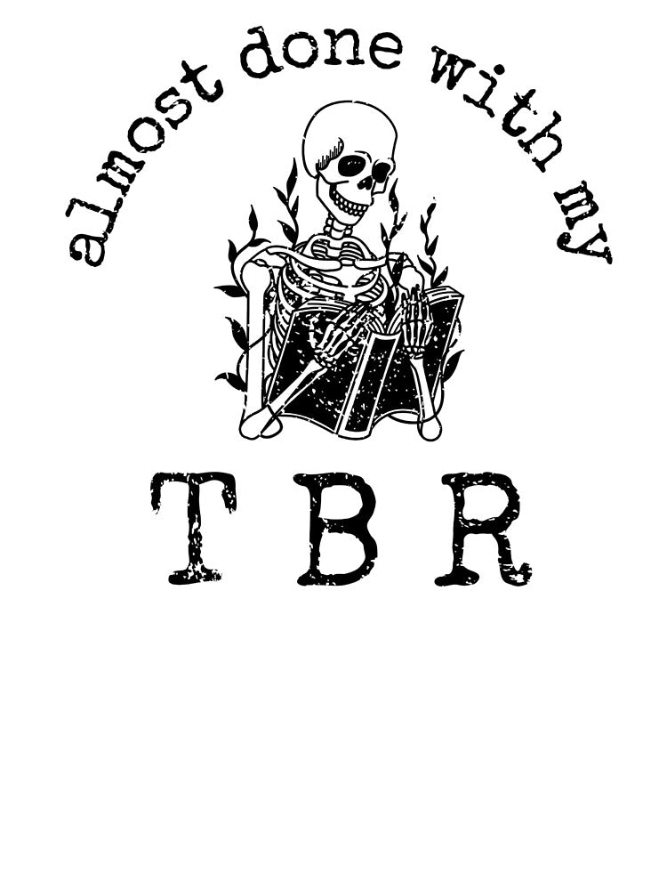 Almost Done With My TBR Skeleton Halloween Reader by kaysadilla23