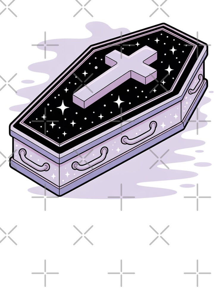 Pastel Goth Coffin by sasyall