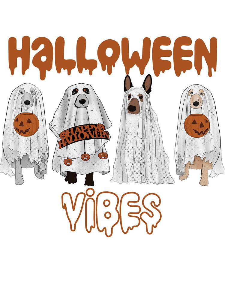 Halloween vibes Dog Puppy Cute Gift by MuseumOfDogs
