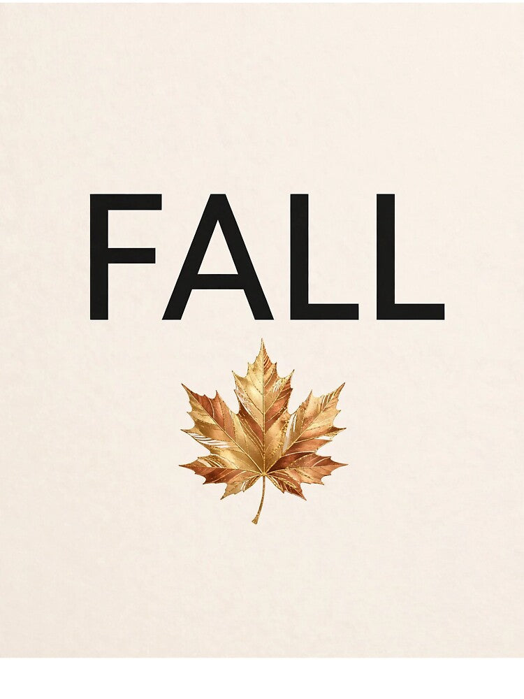 Fall Minimal Leaf by Remy's Golden Goods