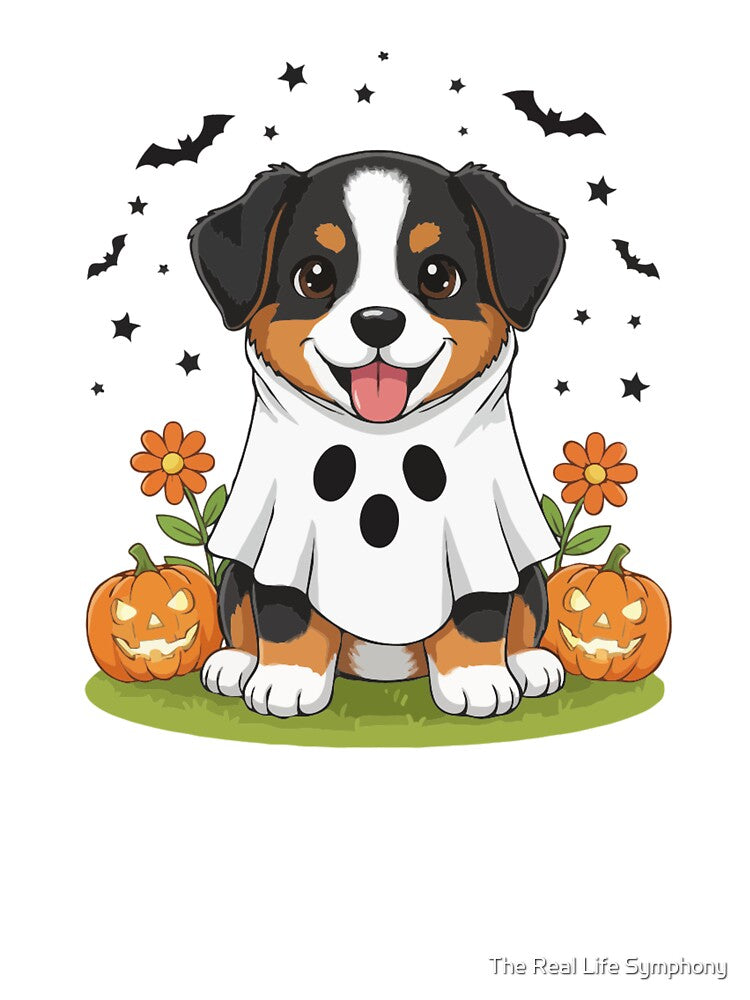 Appenzeller Puppy Ghost – Cute Halloween Dog Costume by The Real Life Symphony