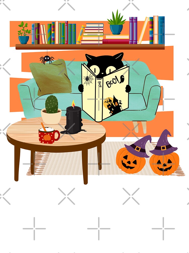 Cozy Cat & Spooky Reads – Halloween Vibes Collection by TheBeeKindSpace