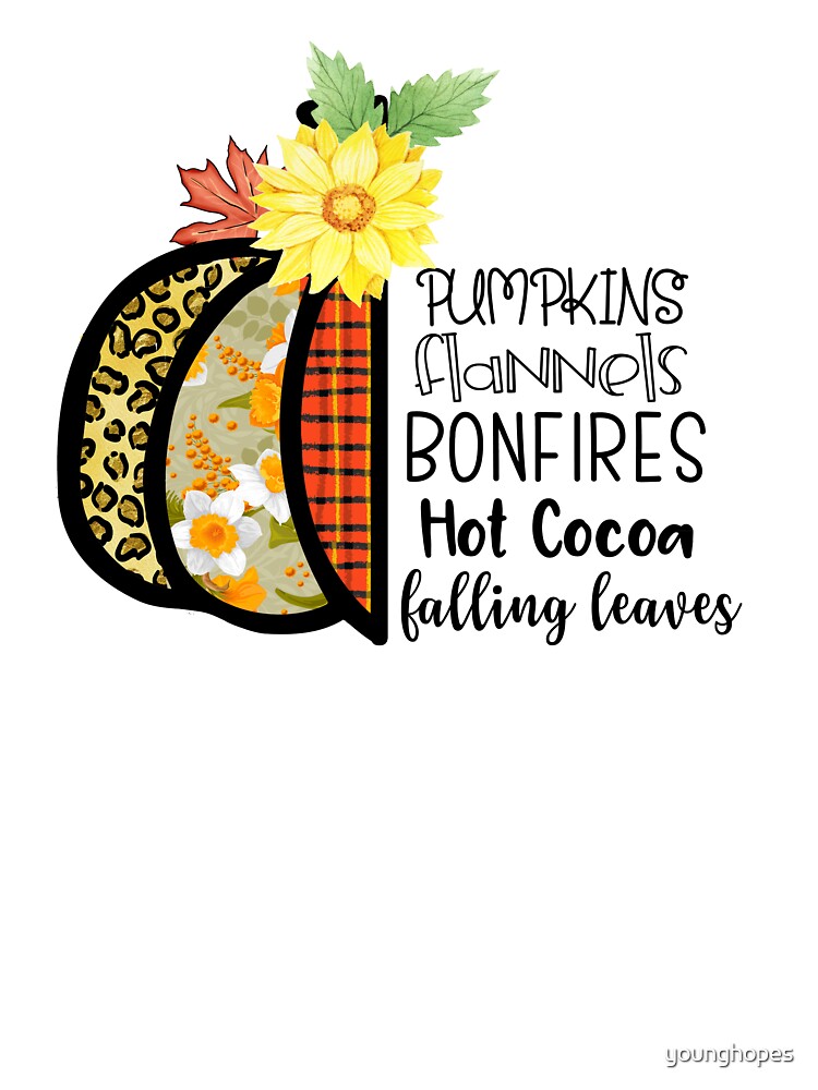 Pumpkins Flannels Bonfires- Fall Autumn Season Gifts by younghopes