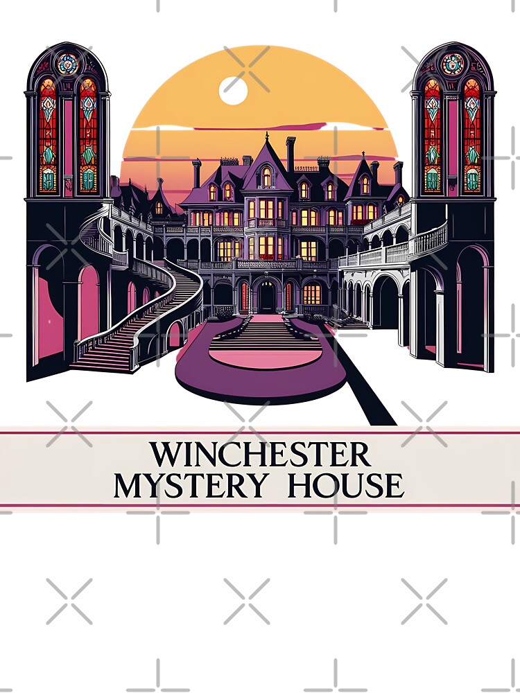 Winchester Mystery House – America’s Most Haunted Mansion Design by LoliDesignShop