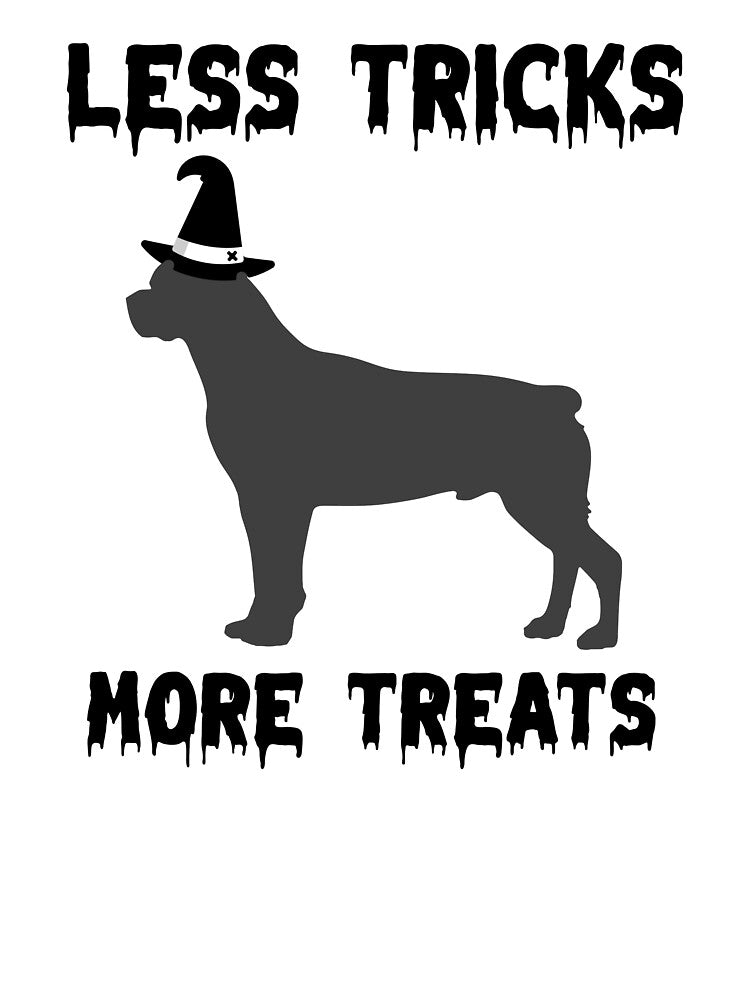Less Tricks More Treats  – Rottweiler Cute Halloween Dog by Hintotees