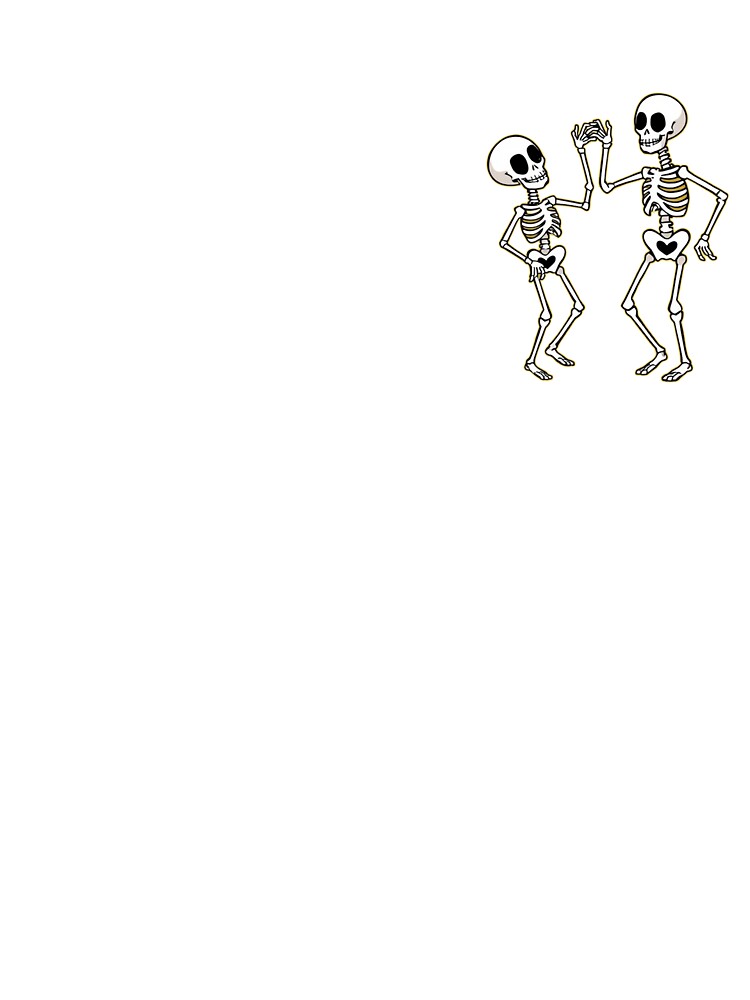 Halloween is Skeletons dancing by MomDadCompany