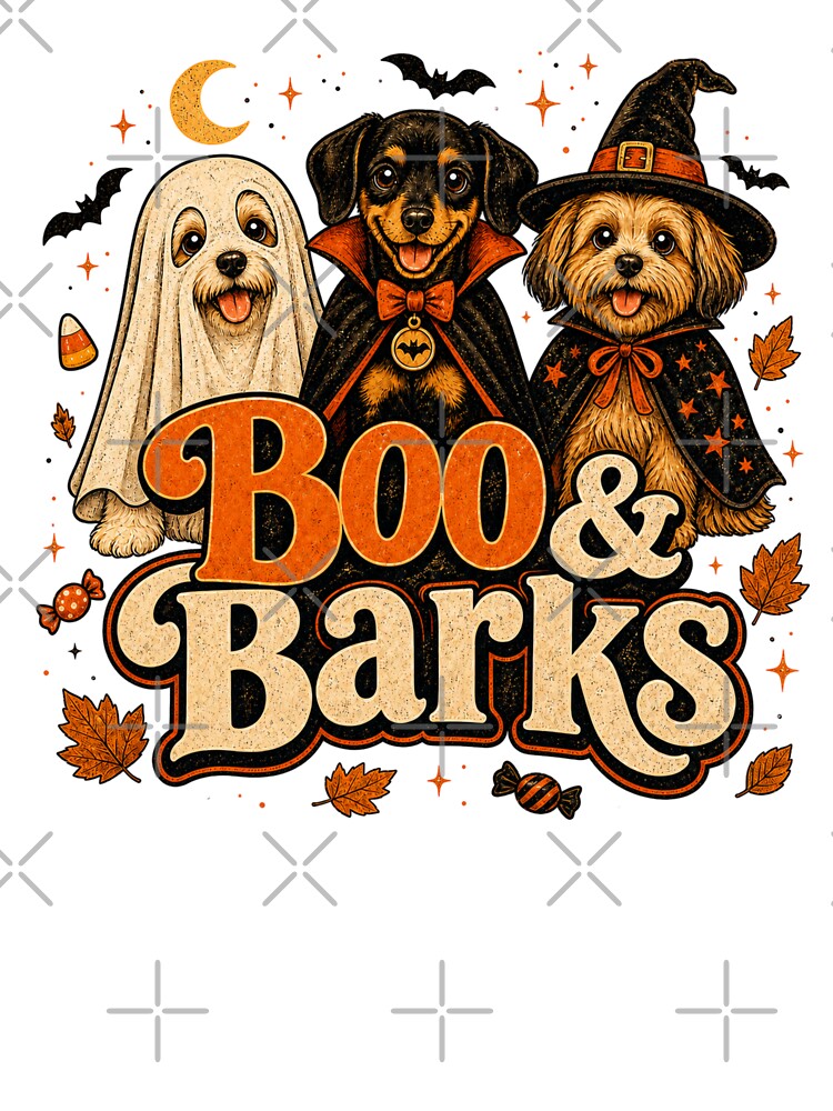 Halloween Dog Shirt, Boo & Barks Tee, Cute Dog Halloween T-Shirt, Dog Lover Gift, Dog Mom Gift, Halloween Gift for Dog Owner by colorleafz