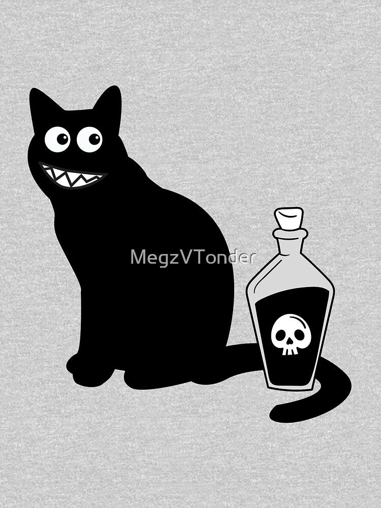 Halloween Creepy Black Cat by MegzVTonder