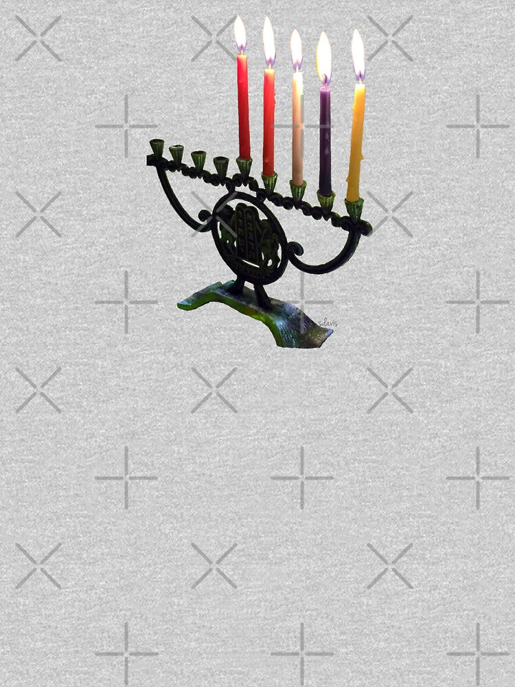 Hanukkkah Menorah 11918 by mandalafractal