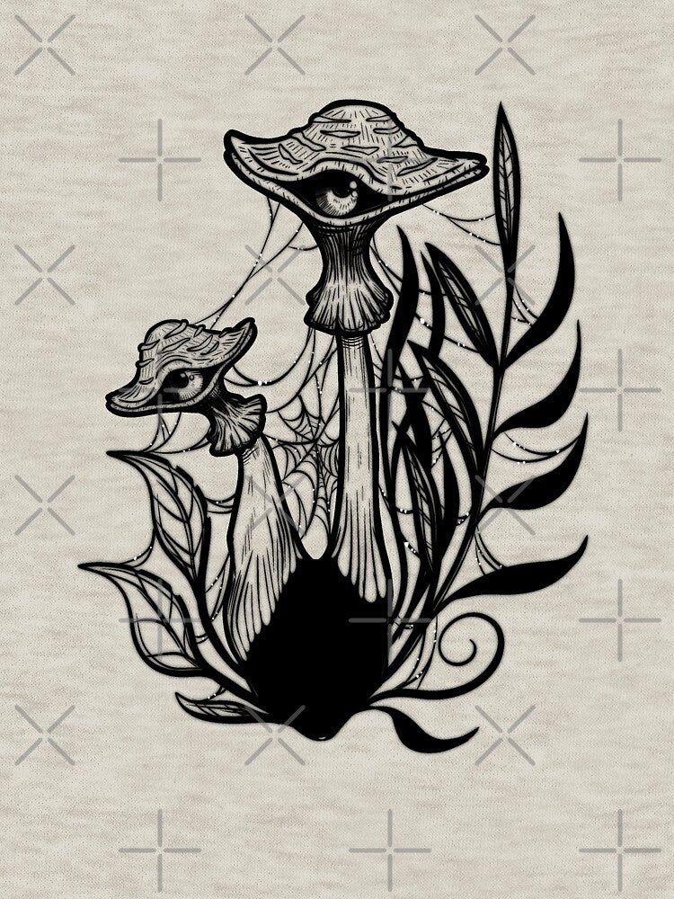 Spooky Shrooms by inkcoffin