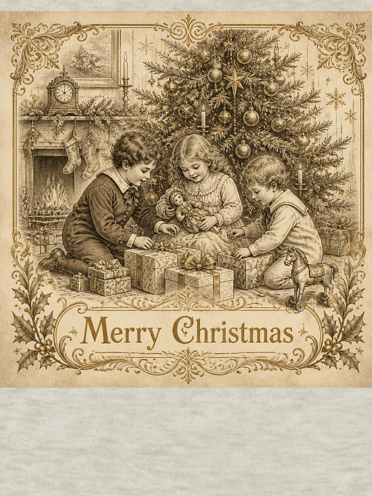 Vintage Christmas Morning Art by SunnyDesign82