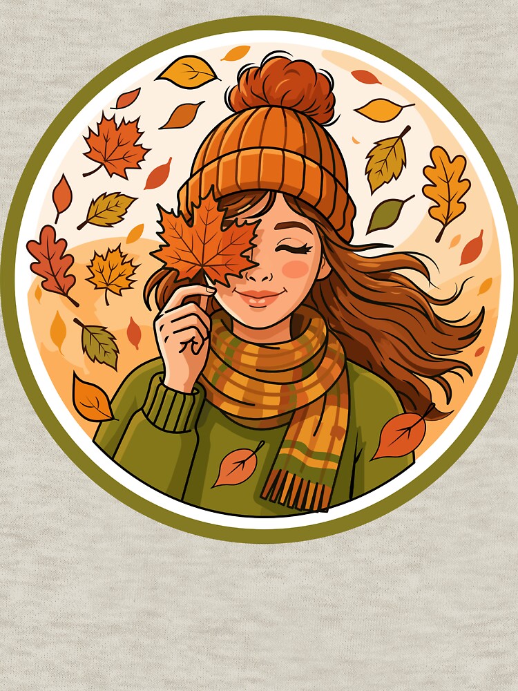 Autumn Girl Sticker by DoveArtDesigns