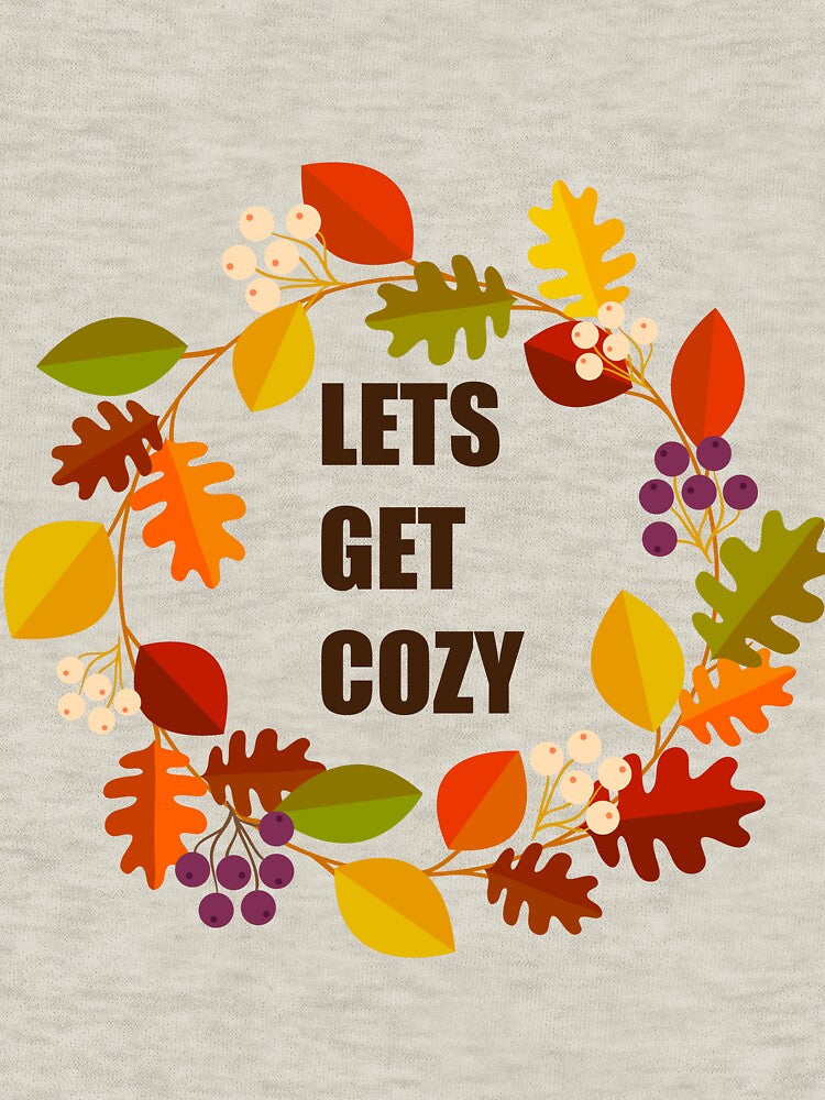Lets Get Cozy - Autumn Floral Leaves Wreath by NAMASTHE WORLD