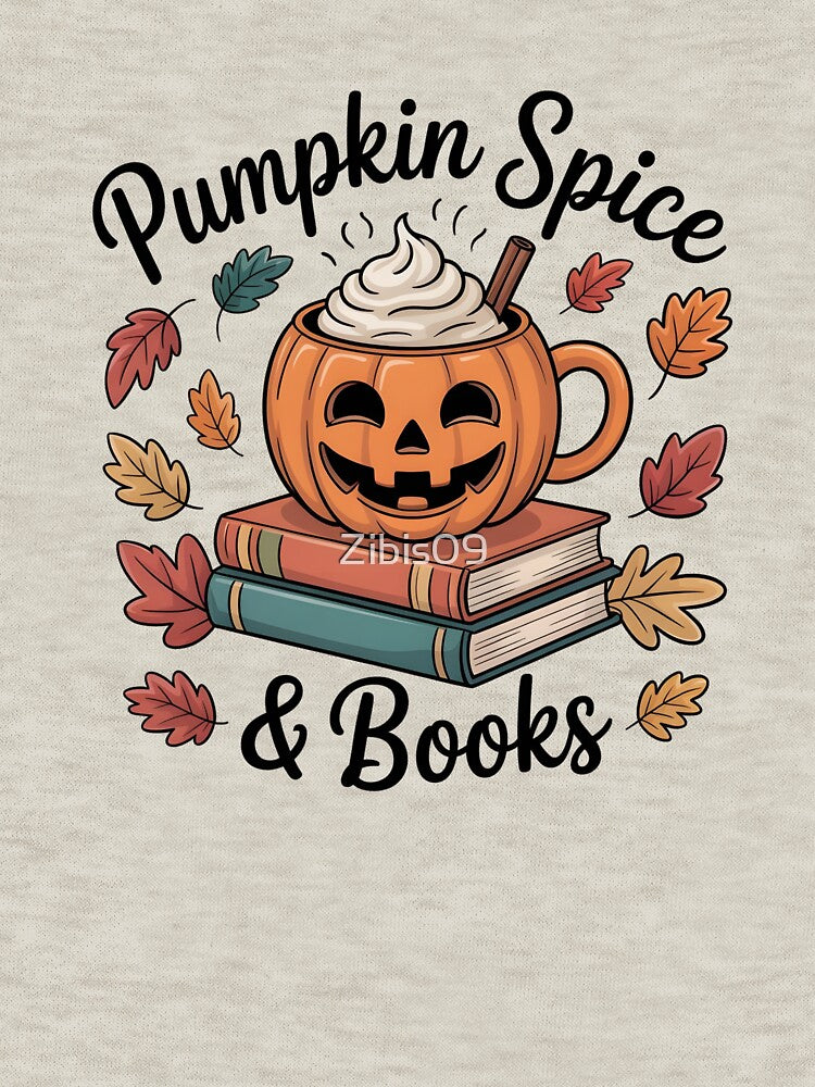 Pumpkin Spice & Books – Cute Cozy Vibes by Zibis09