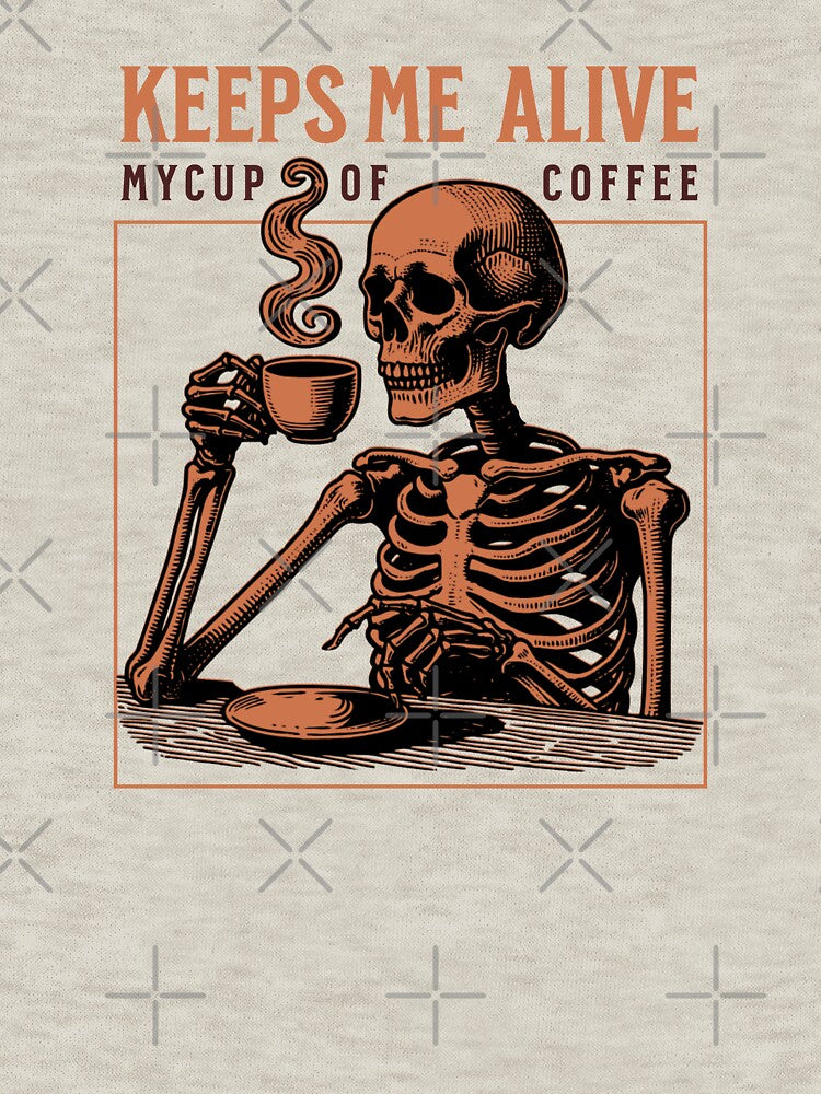 Skeleton Design Coffee Lover Gift by MyCozyCorner24