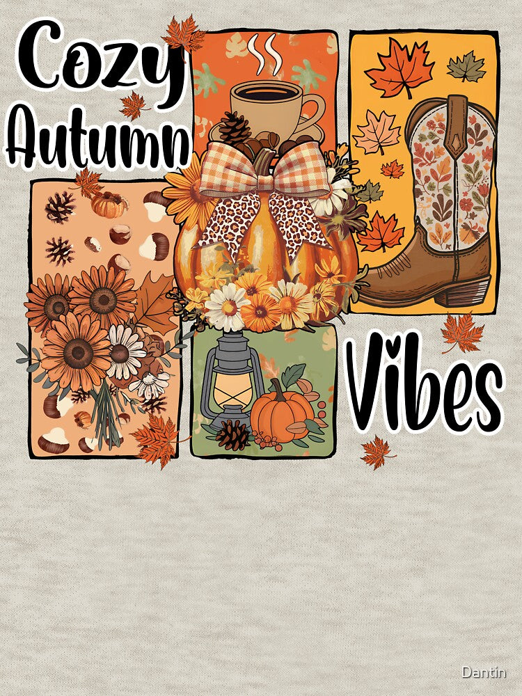 Cozy Autumn Vibes – Rustic Pumpkin Boots Coffee Fall Design by Dantin
