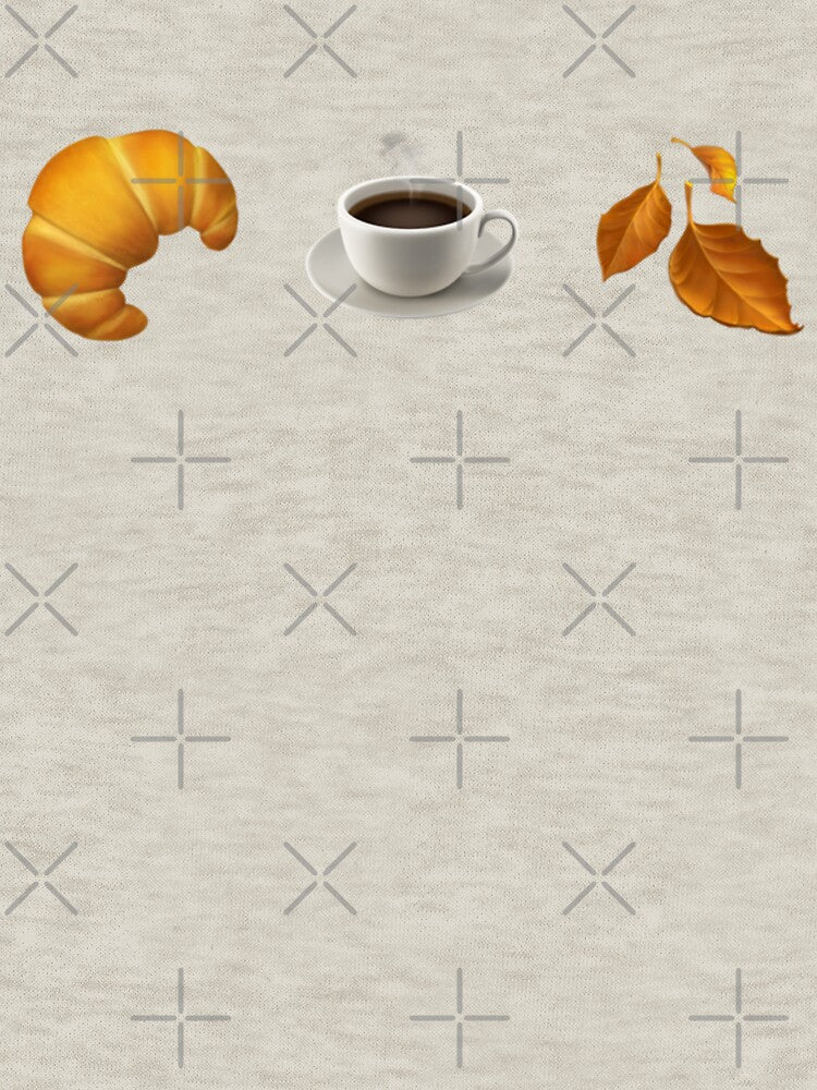 Cozy Coffee & Croissant Fall Aesthetic • Warm Autumn Morning Vibes Illustration by SimplyJasper