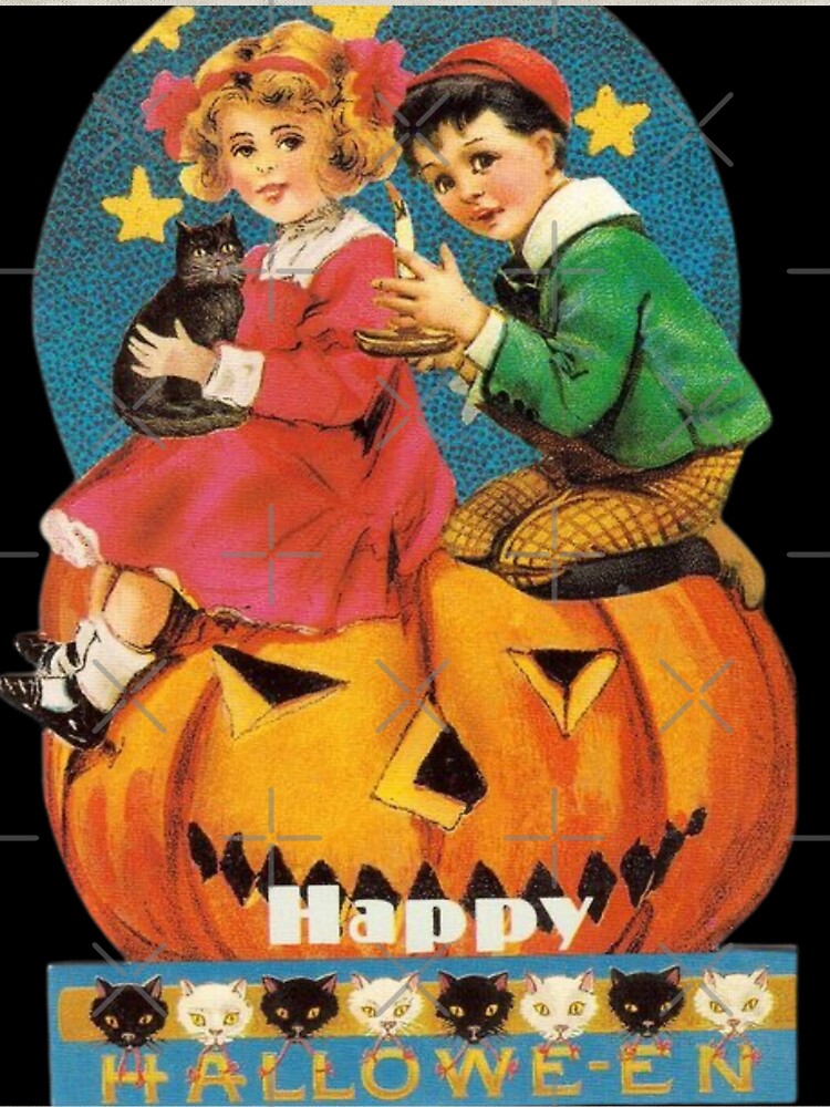 Vintage Happy Halloween Greeting Card by Bellathewilde
