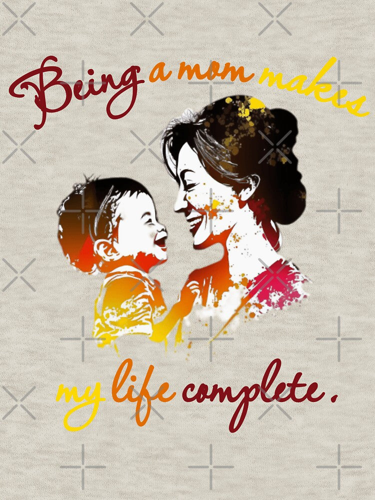 being a mom makes my life complete sticker, being a mom makes my life complete asian woman print sticker, by KesDesigns ⭐⭐⭐⭐⭐