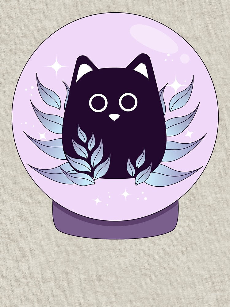 Happy Cat Crystal Ball by Wildwooddragon