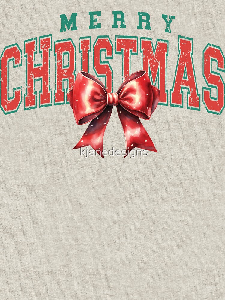 Merry Christmas Coquette Bow by kjanedesigns