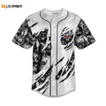 Red Eyes Skull Baseball JerseyMen's Baseball Jersey Gift For Skull Lover, Skull lovers - lylyprint.com