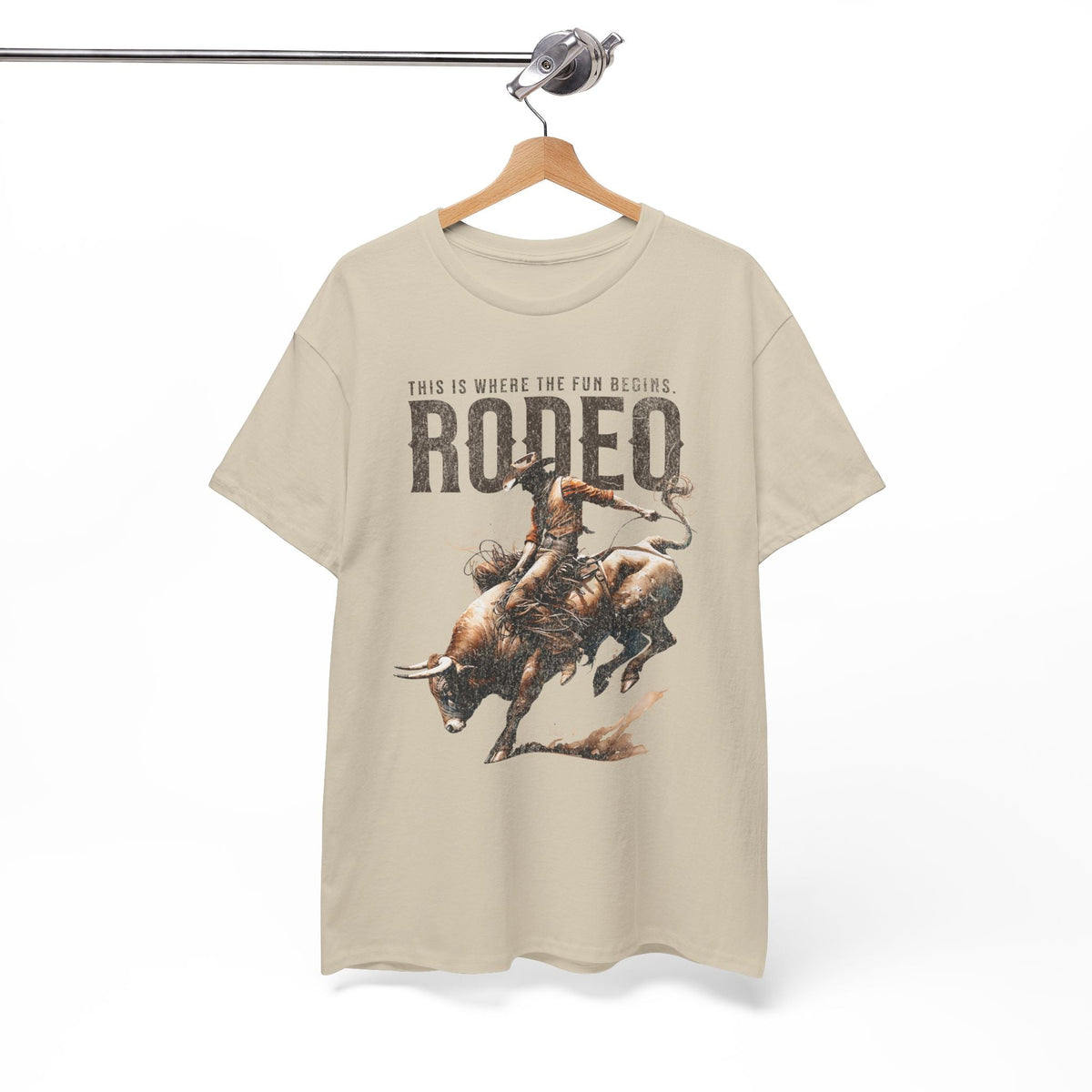 Retro Rodeo Bull Riding Shirt Vintage Western Tee