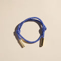 Royal Blue & White Cord Bracelet