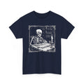 Vintage Skeleton Teacher Professor Shirt Dark Academia Scholar Gothic Library