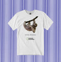 Vintage animal Nat Geo inspired 'not fast, not furious' Sloth Tee New, Gildan M