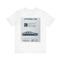 Citroen SM Graphic Print Tee Shirt Short Sleeve Crewneck Retro Car Art Gift