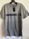 New Stance Designer Mens Graphic Street Style Logo Cotton Tee Shirt Size L Gray