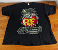 Fruit Of The Loom Rat Punk Rock Racing Style Graphic T-Shirt Mens 3XL Black Tee