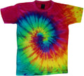 Spiral design tie dye t-shirt colorful swirl tie dye tee men's tie dye shirt