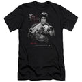 Bruce Lee The Dragon Two Poses Black Premium T-shirt