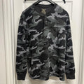 Y2K Faded Glory Camo Henley Long Sleeve Thermal Shirt Sz. XXL