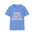 you can't see me T-Shirt | Pink polka dot retro text