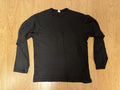 Warehouse & Co Made in Japan Long Sleeve T shirt Size L Loopwheel Black