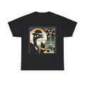 Unisex Adult T Shirt Sophisticated Ostrich Art Deco Coffee Shop Monocle Quirky