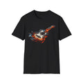 Unisex Softstyle T-Shirt Burning Guitar