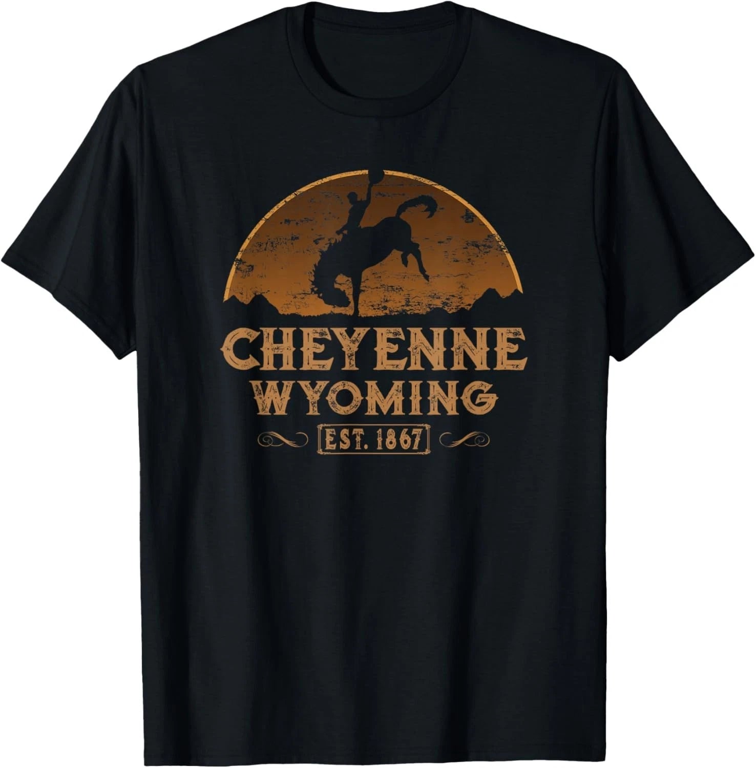 Cheyenne Wyoming WY Rodeo Cowboy Gift Unisex T-Shirt