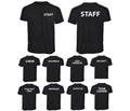 Staff Security Workwear T-Shirt 100% Cotton Printed Uniform Unisex Security Tee