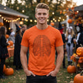 Anatomical Rib Cage T-Shirt | Halloween Skeleton Chest Illustration