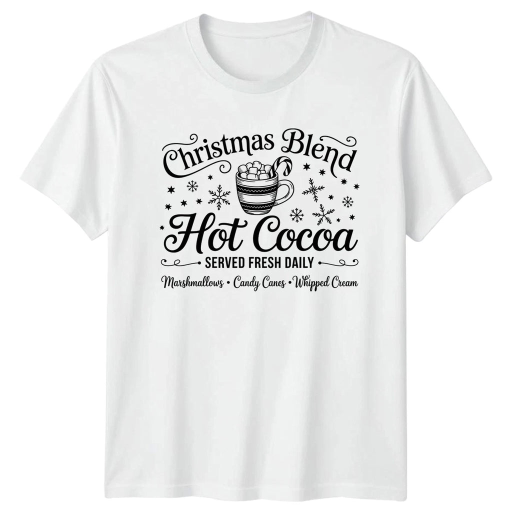 Christmas Blend Hot Cocoa Christmas Hot Beverages Mens T-Shirt Womens Tee