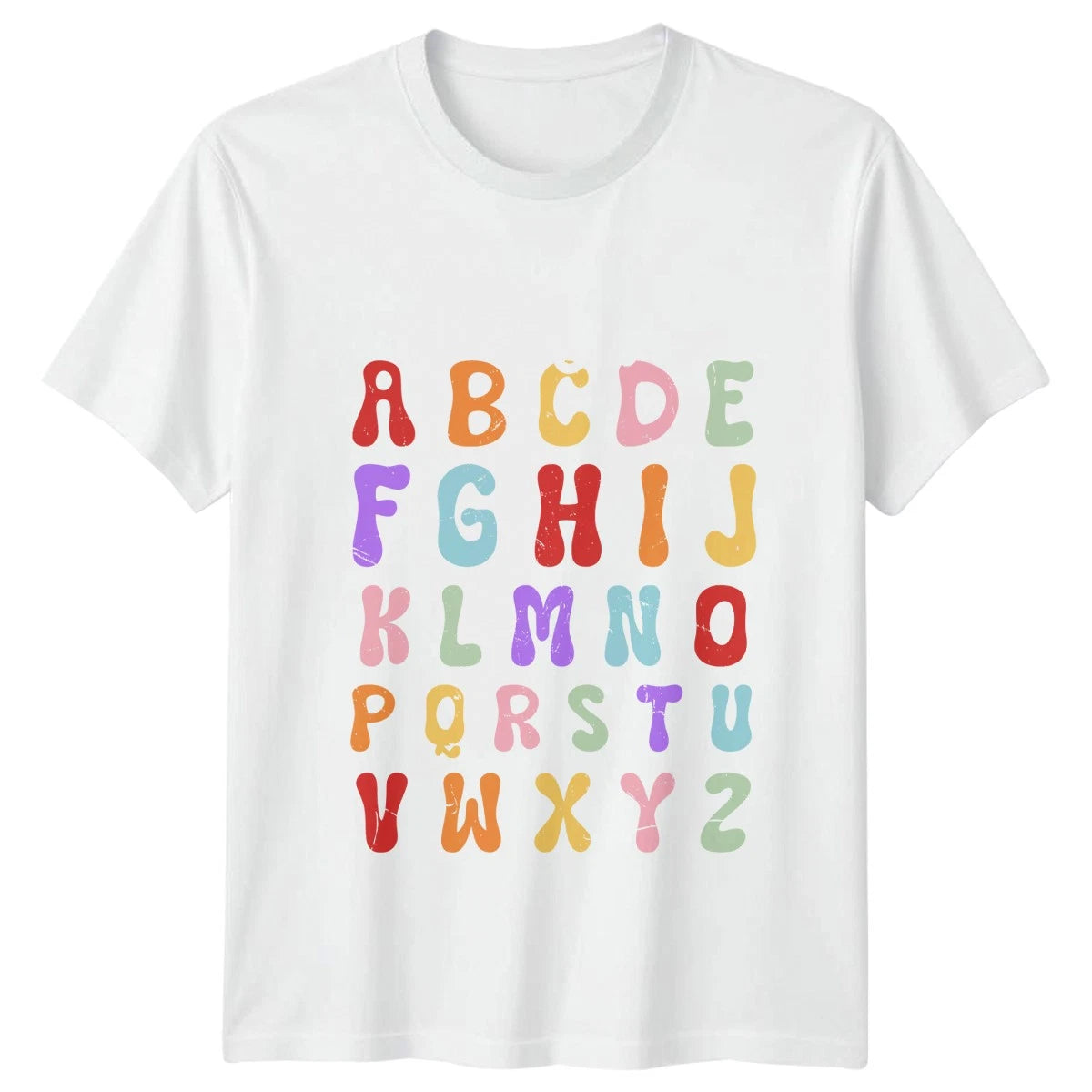 You Are Accepting Barve Creative T-Shirt Retro Alphabet Positive Affirmations