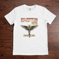 Led Zeppelin 1975 Swan Song Angel T-Shirt Black Vintage Rock Band Tee