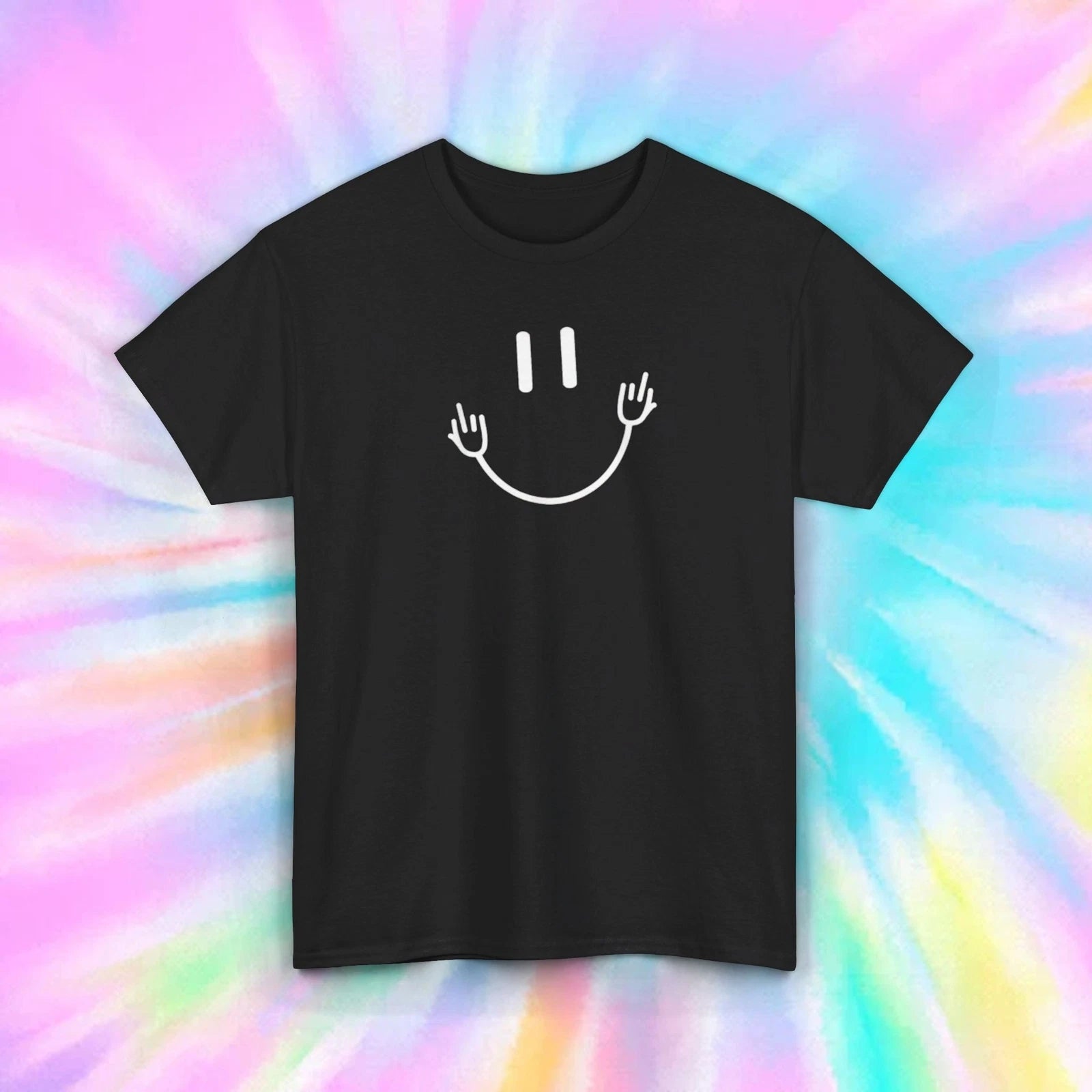 Sarcastic Smiley Face Shirt | Funny Graphic | Anti-Social Statement Tee