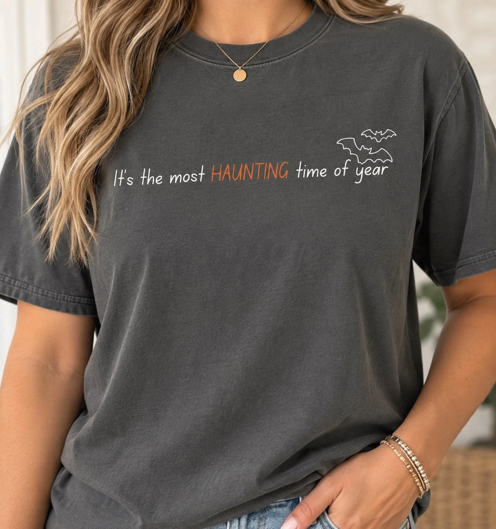 Halloween Comfort Colors Shirt, It’s the Most Haunting Time of Year Tee